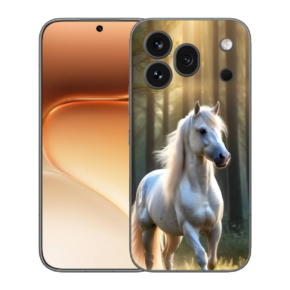 Gélový kryt mmCase na Honor 600 Pro - biely kôň 3