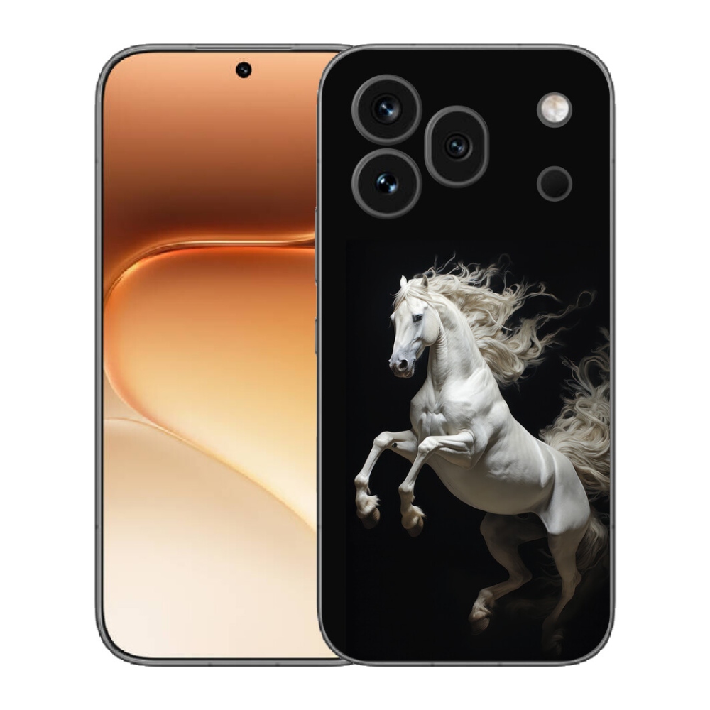 Gélový kryt mmCase na Honor 600 Pro - biely kôň 4