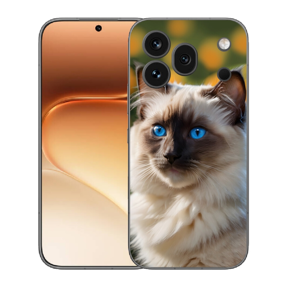 Gélový kryt mmCase na Honor 600 Pro - biely ragdoll