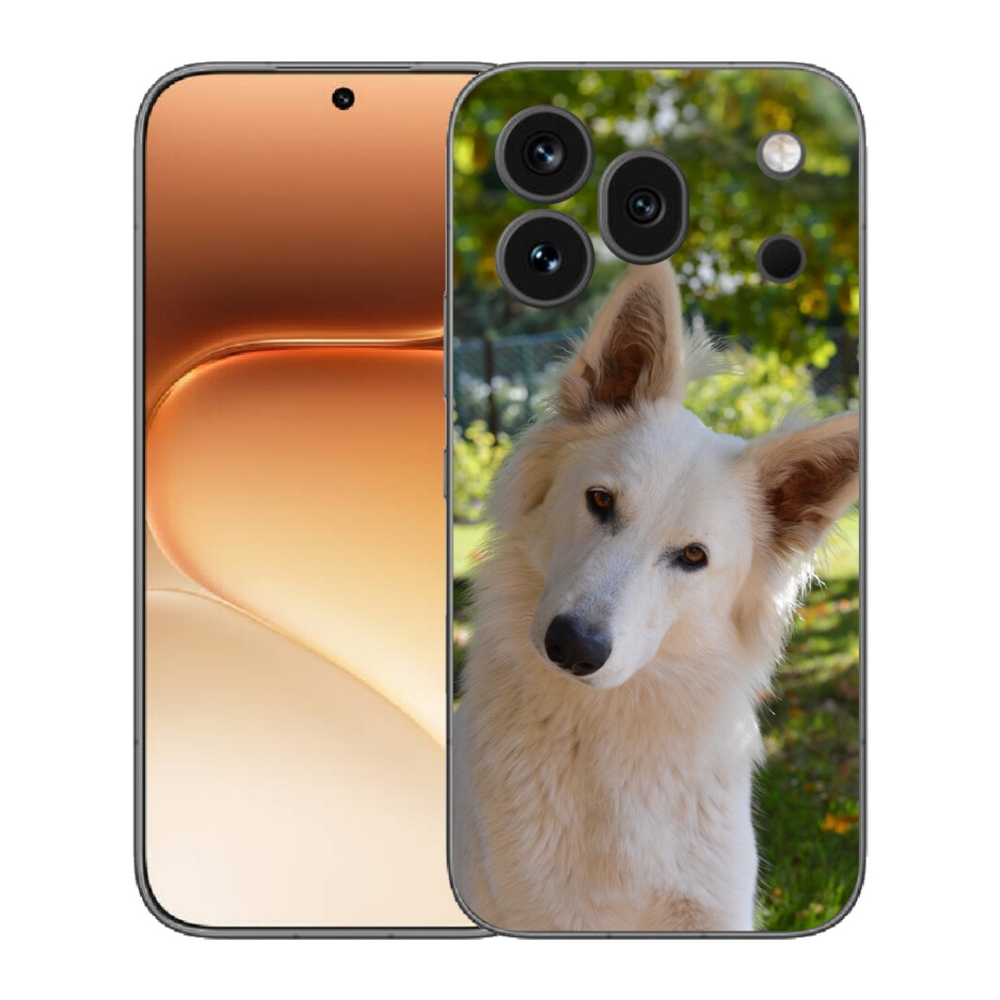 Gélový kryt mmCase na Honor 600 Pro - biely švajčiarsky ovčiak 1