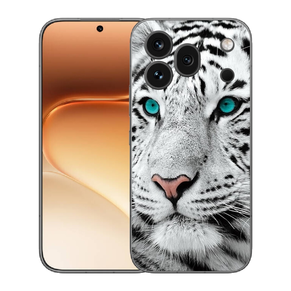 Gélový kryt mmCase na Honor 600 Pro - biely tiger