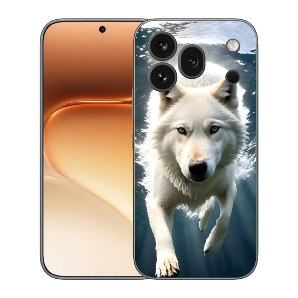 Gélový kryt mmCase na Honor 600 Pro - biely vlk