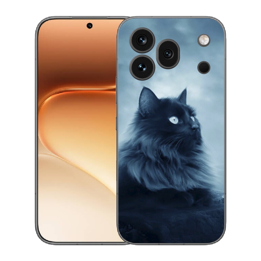 Gélový kryt mmCase na Honor 600 Pro - čierna mačka 1