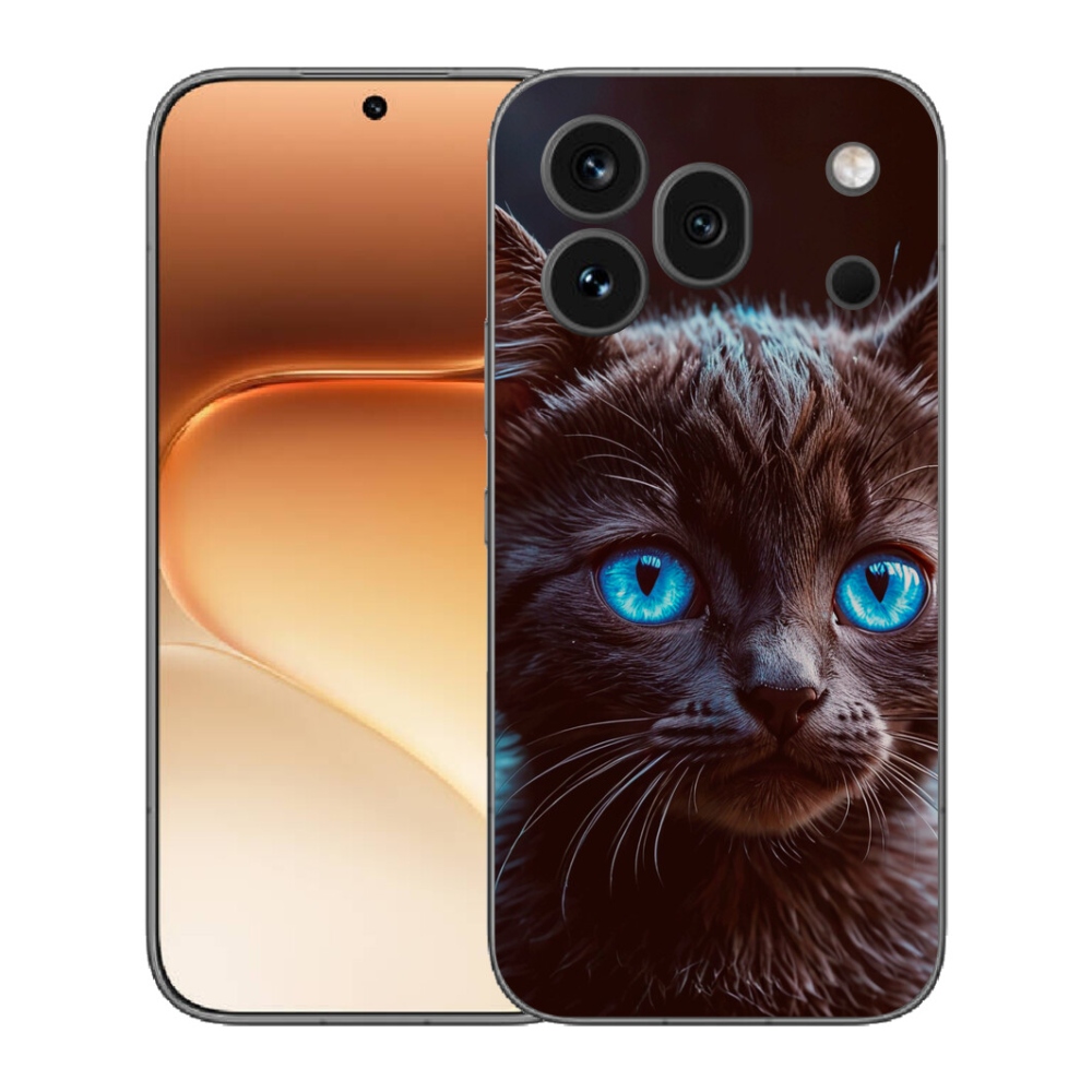 Gélový kryt mmCase na Honor 600 Pro - čierne mačiatko 2