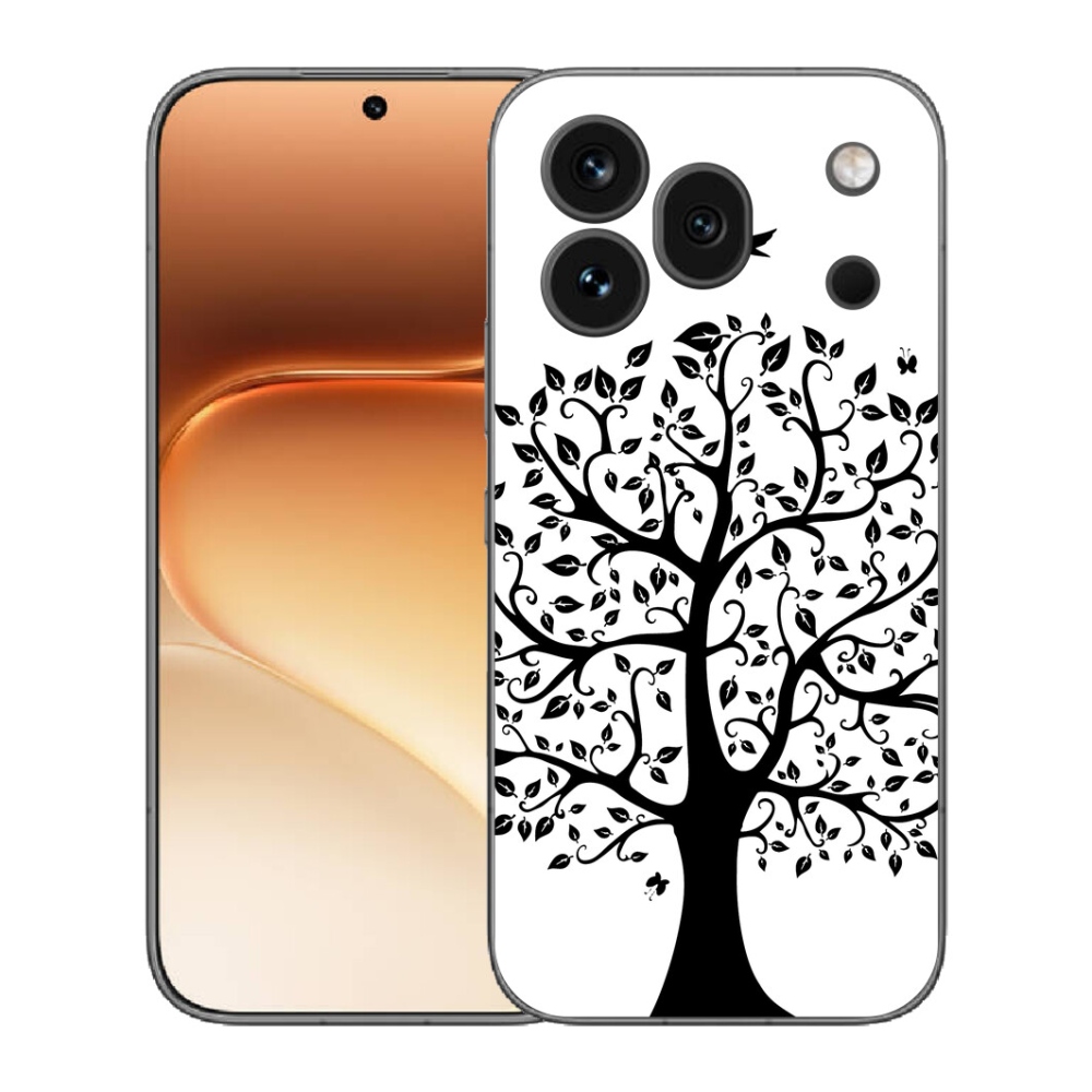 Gélový kryt mmCase na Honor 600 Pro - čiernobiely strom