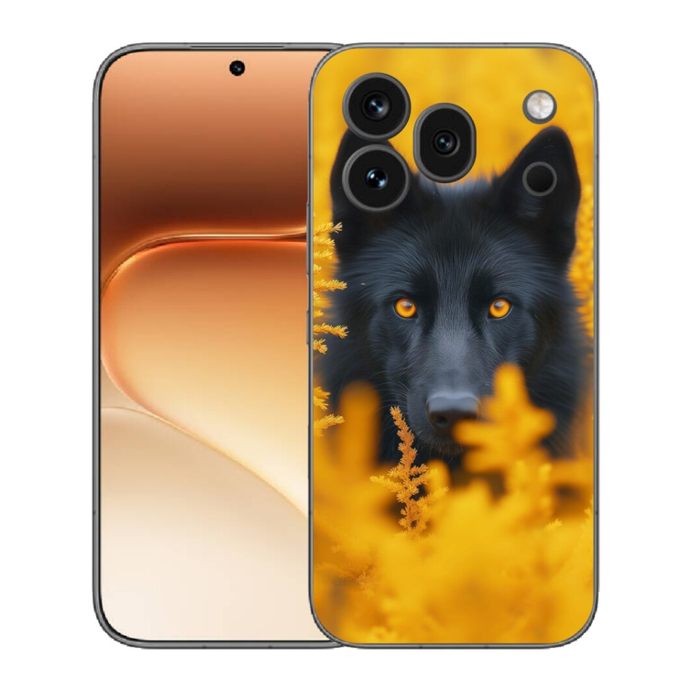 Gélový kryt mmCase na Honor 600 Pro - čierny vlk 2