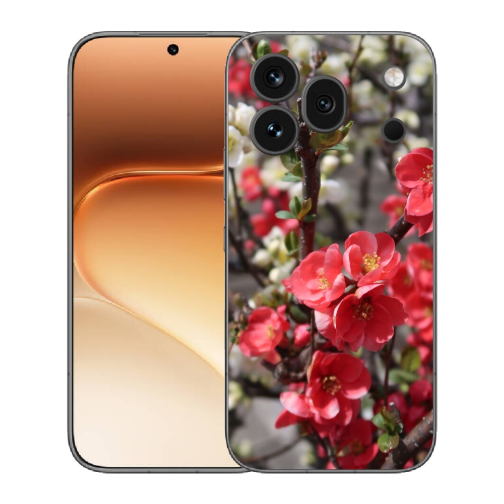 Gélový kryt mmCase na Honor 600 Pro - červené kvety