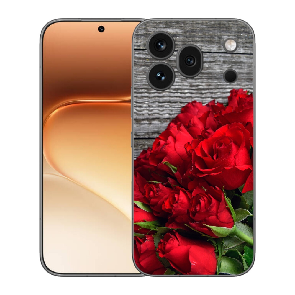 Gélový kryt mmCase na Honor 600 Pro - červené ruže