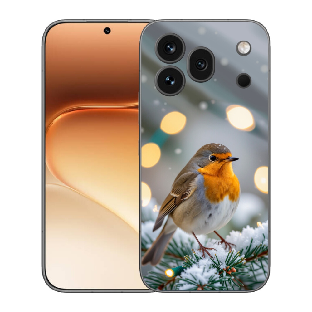 Gélový kryt mmCase na Honor 600 Pro - červienka v zime