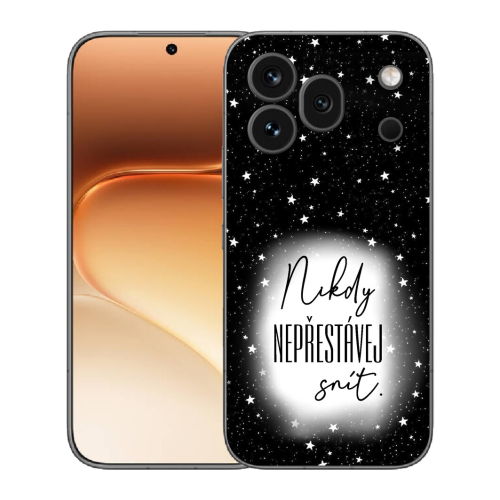 Gélový kryt mmCase na Honor 600 Pro - citát 1 bieločierne pozadie