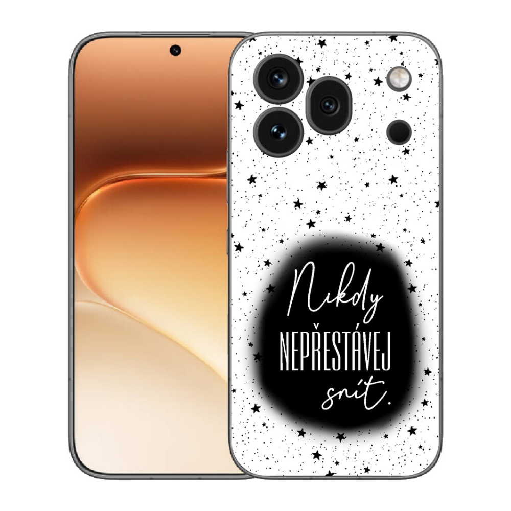 Gélový kryt mmCase na Honor 600 Pro - citát 1 čiernobiele pozadie