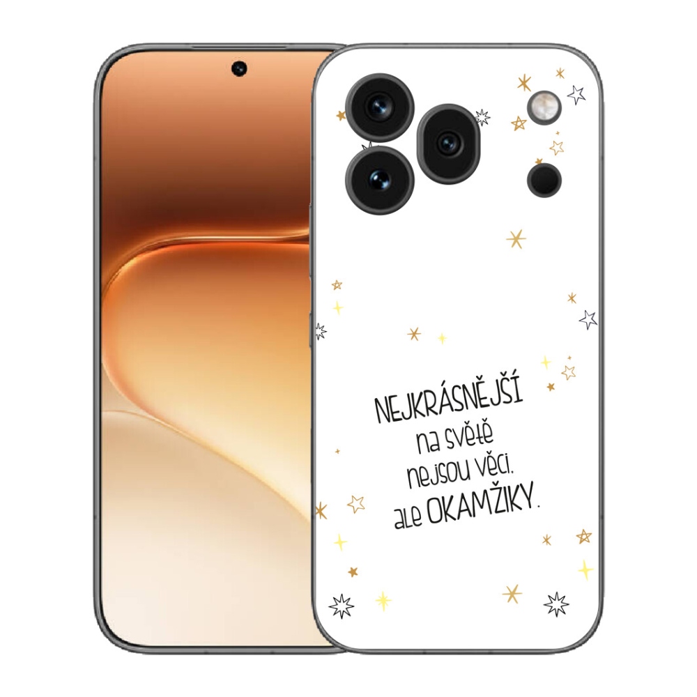 Gélový kryt mmCase na Honor 600 Pro - citát 4 biele pozadie
