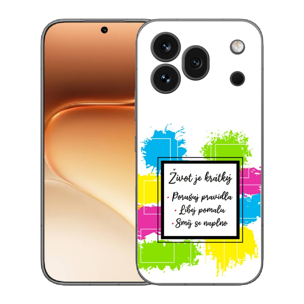 Gélový kryt mmCase na Honor 600 Pro - citát 5 biele pozadie
