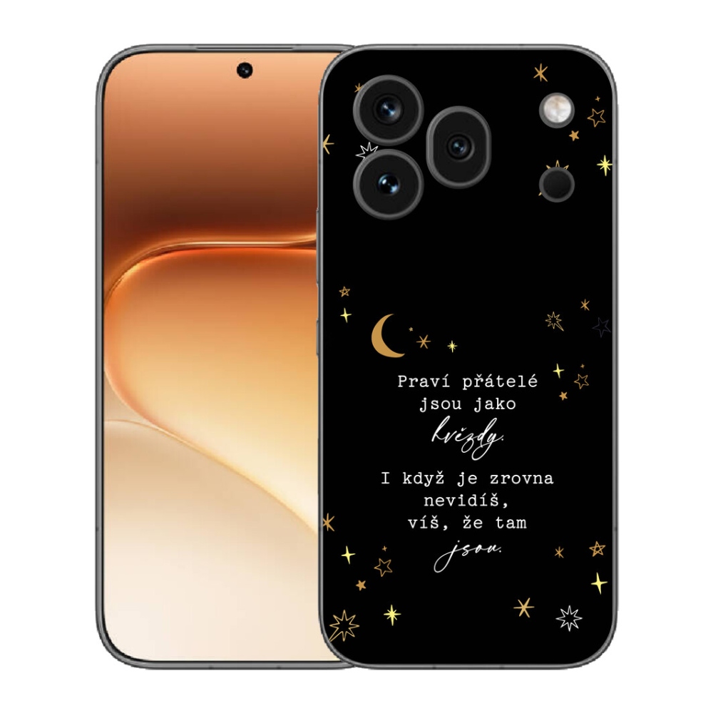 Gélový kryt mmCase na Honor 600 Pro - citát 6 čierne pozadie