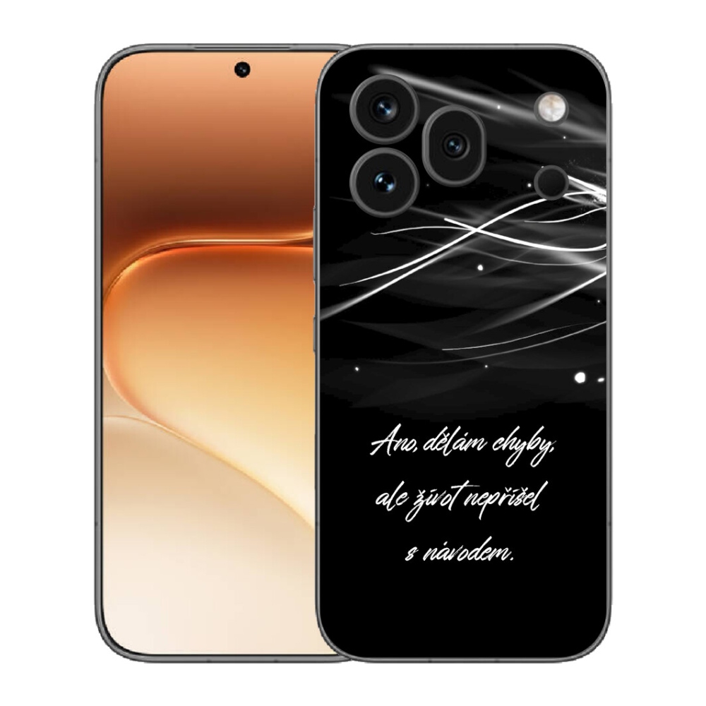 Gélový kryt mmCase na Honor 600 Pro - citát čierne pozadie