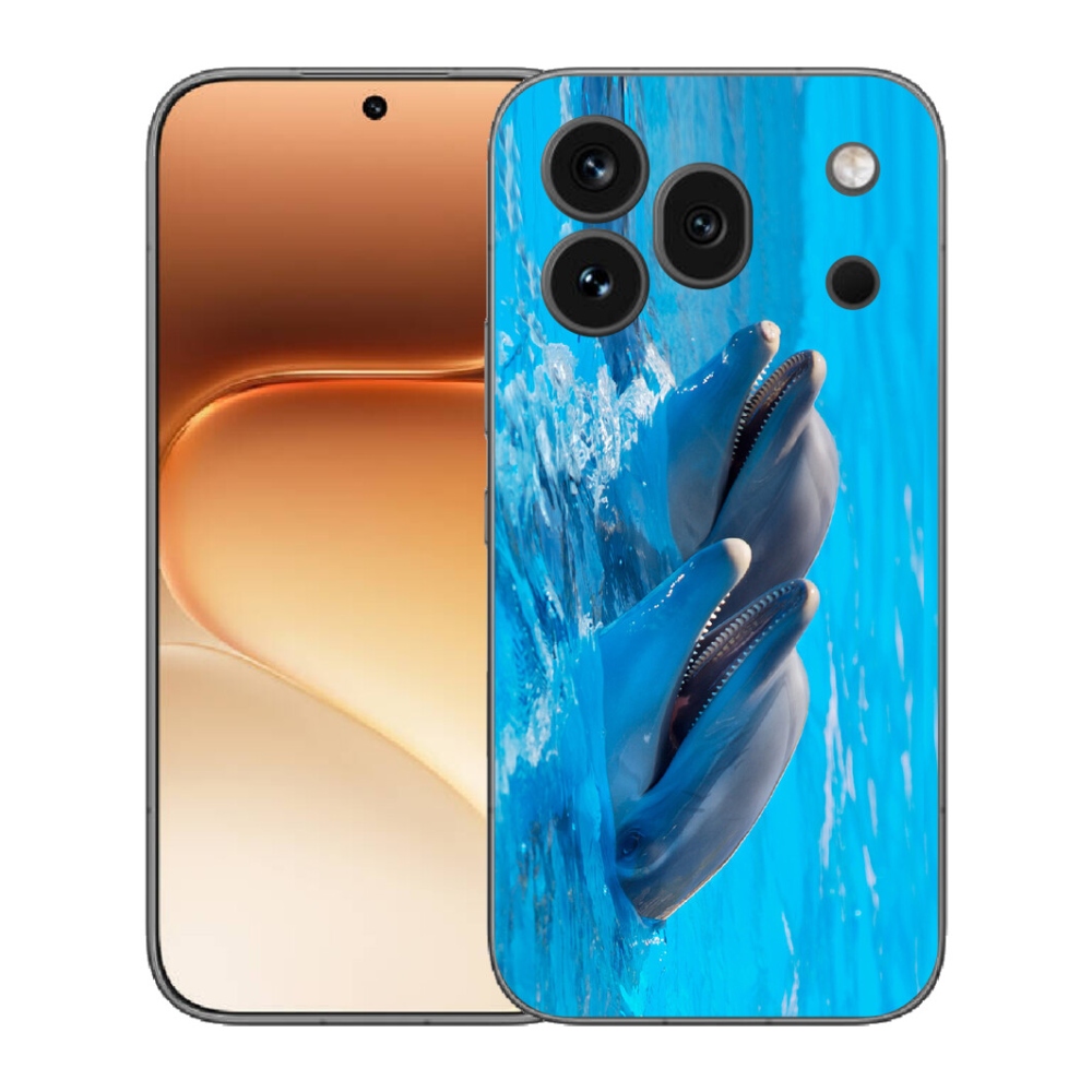 Gélový kryt mmCase na Honor 600 Pro - delfíny