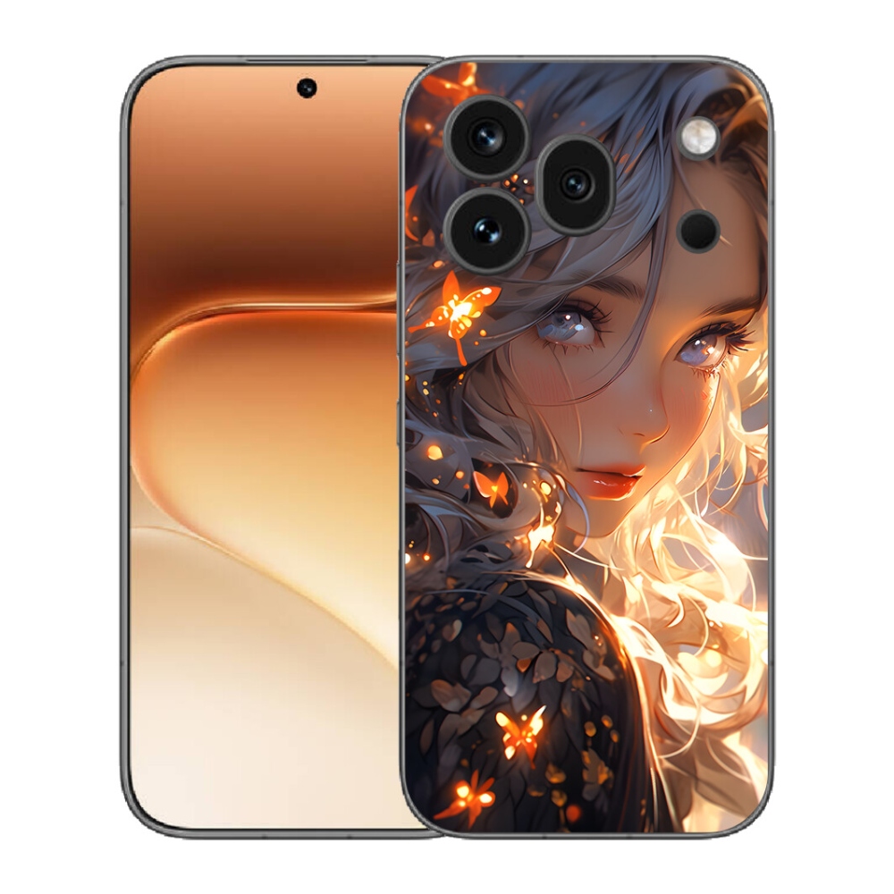Gélový kryt mmCase na Honor 600 Pro - dievča a motýle