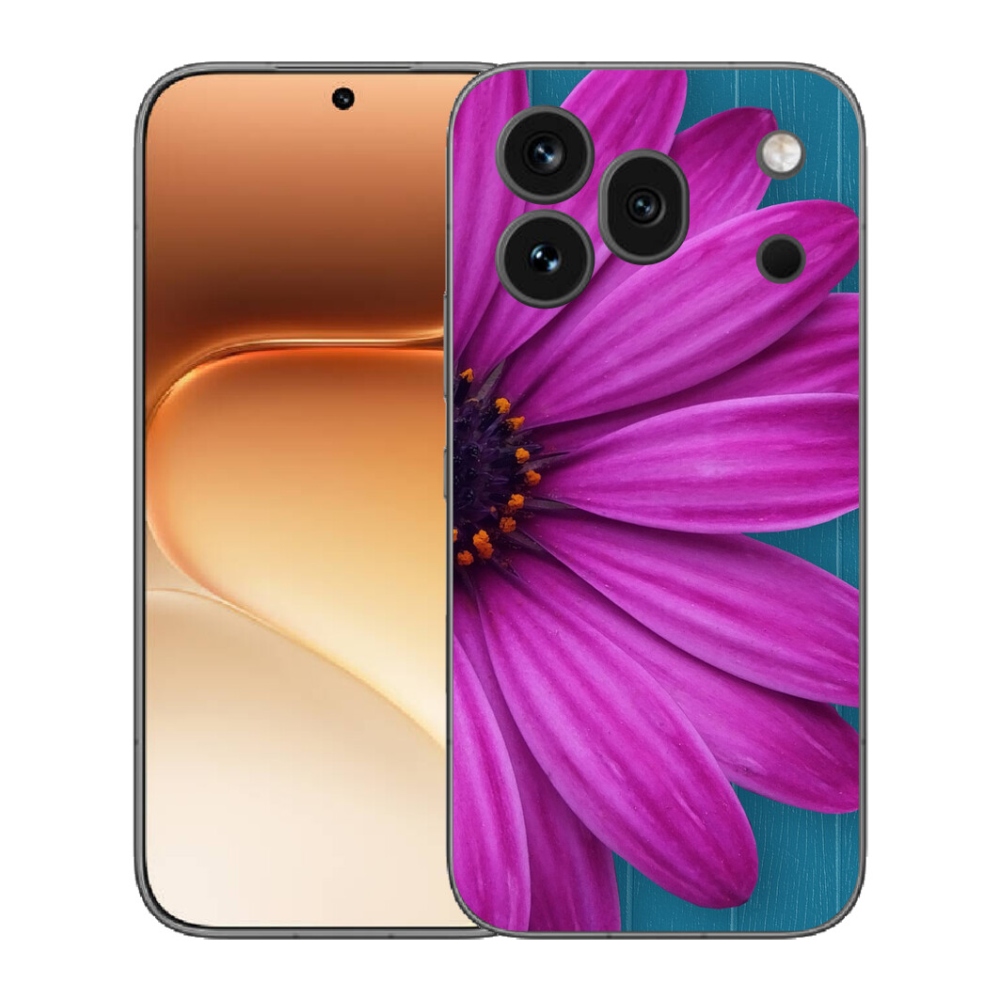 Gélový kryt mmCase na Honor 600 Pro - fialová margaréta