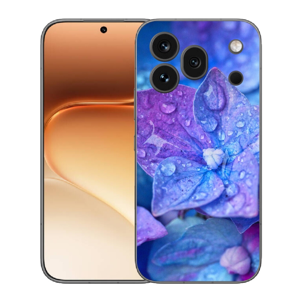 Gélový kryt mmCase na Honor 600 Pro - fialový kvet