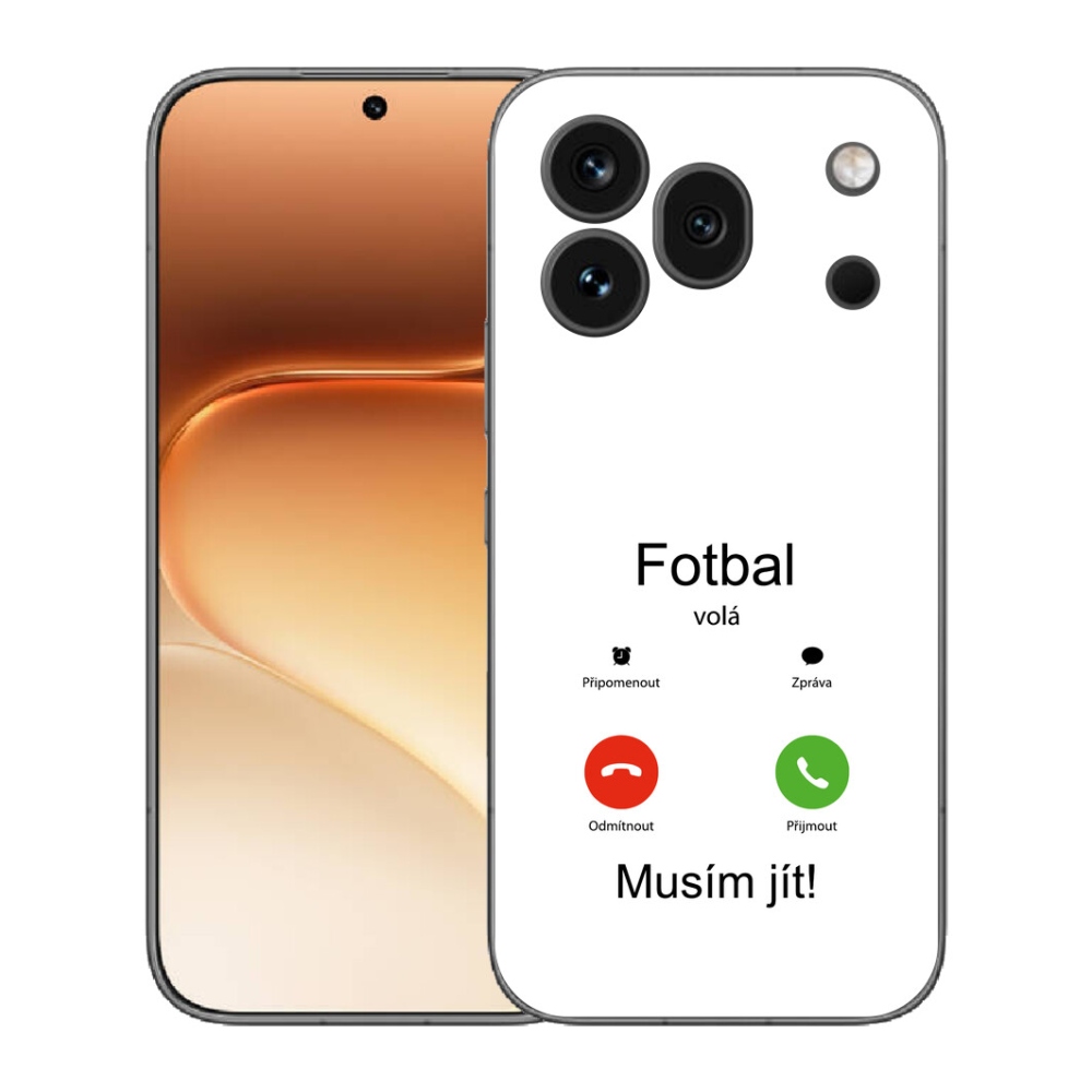 Gélový kryt mmCase na Honor 600 Pro - futbal volá biele pozadie