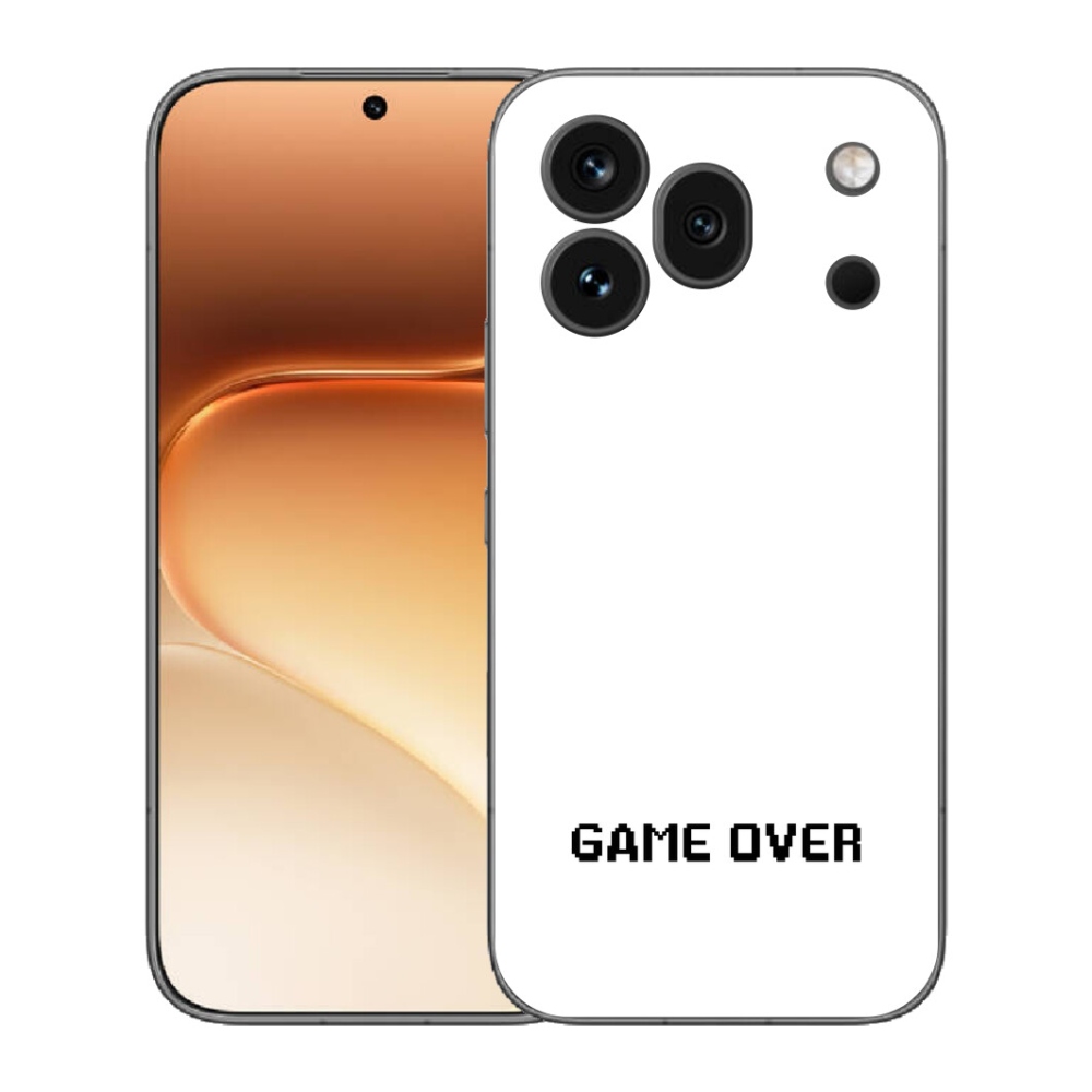 Gélový kryt mmCase na Honor 600 Pro - game over biele pozadie