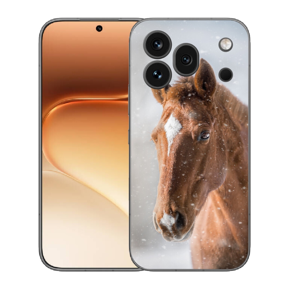 Gélový kryt mmCase na Honor 600 Pro - hnedý kôň 2