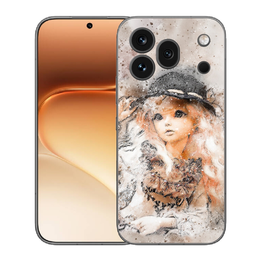 Gélový kryt mmCase na Honor 600 Pro - dievčatko s klobúkom