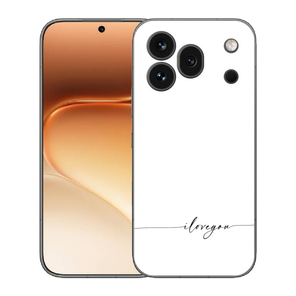 Gélový kryt mmCase na Honor 600 Pro - I love you biele pozadie