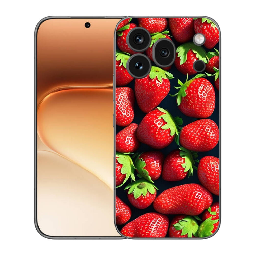 Gélový kryt mmCase na Honor 600 Pro - jahody