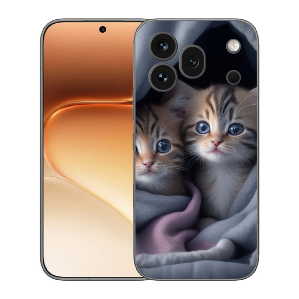 Gélový kryt mmCase na Honor 600 Pro - mačacie duo 2