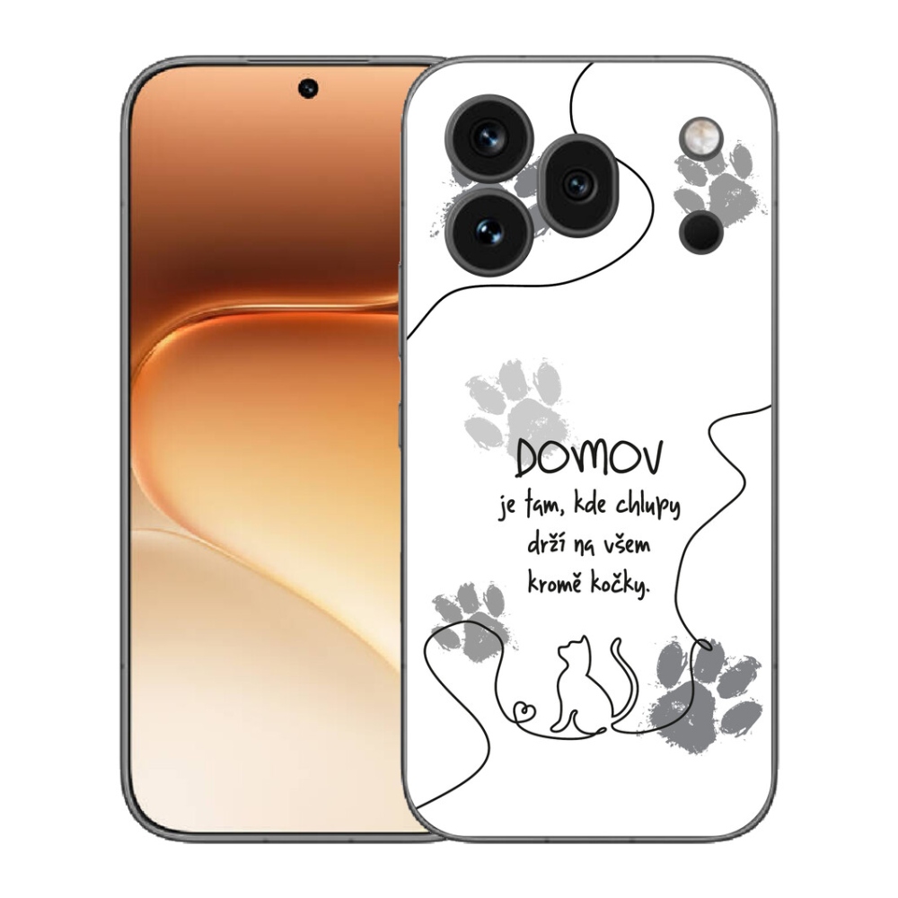 Gélový kryt mmCase na Honor 600 Pro - mačacie motív biele pozadie