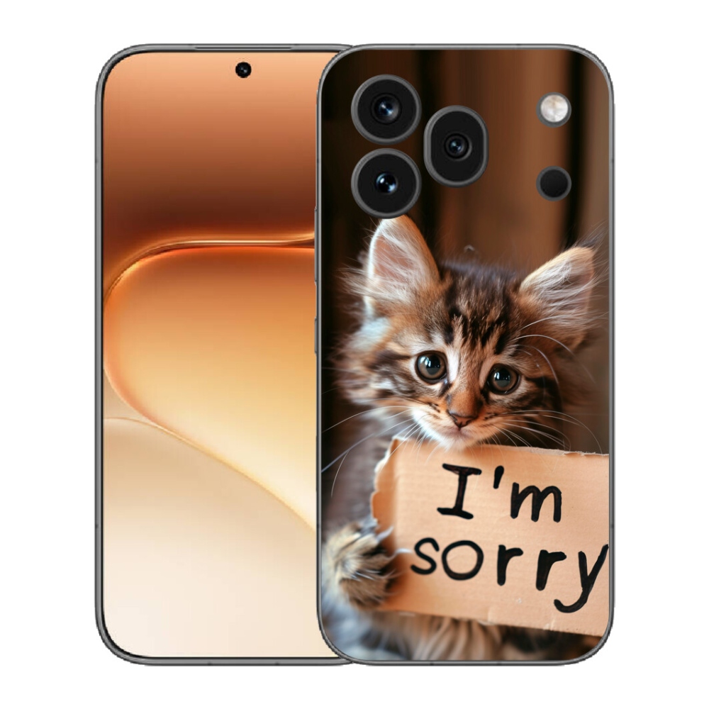 Gélový kryt mmCase na Honor 600 Pro - mačacie ospravedlnenie