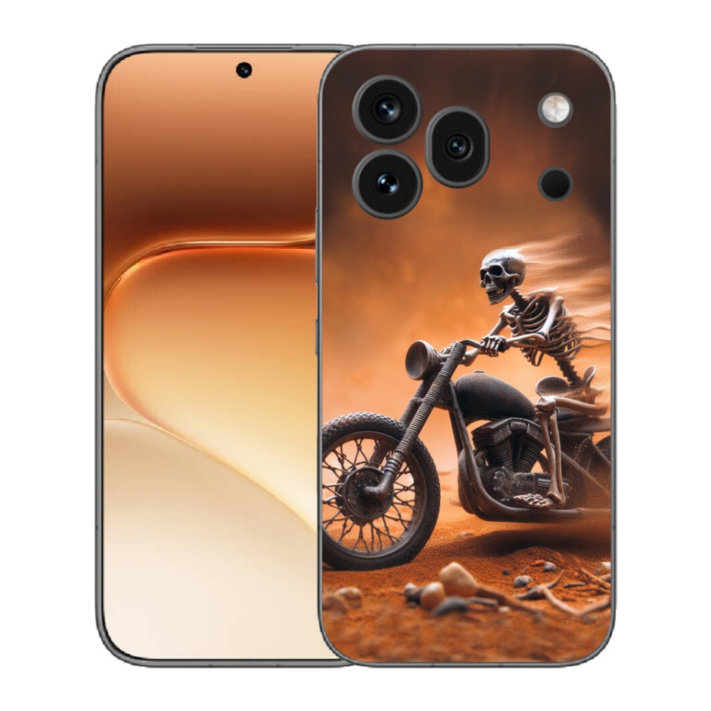 Gélový kryt mmCase na Honor 600 Pro - kostra na motorke