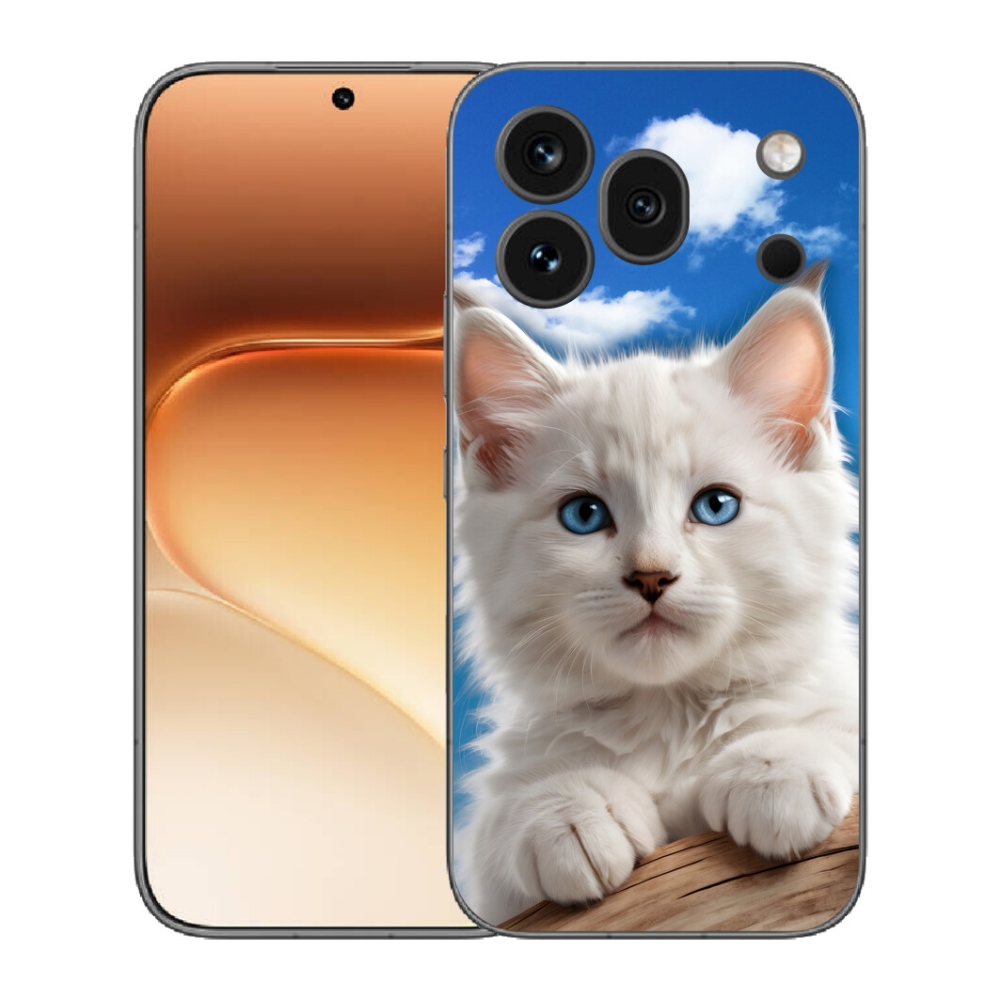 Gélový kryt mmCase na Honor 600 Pro - mačiatko a oblaky