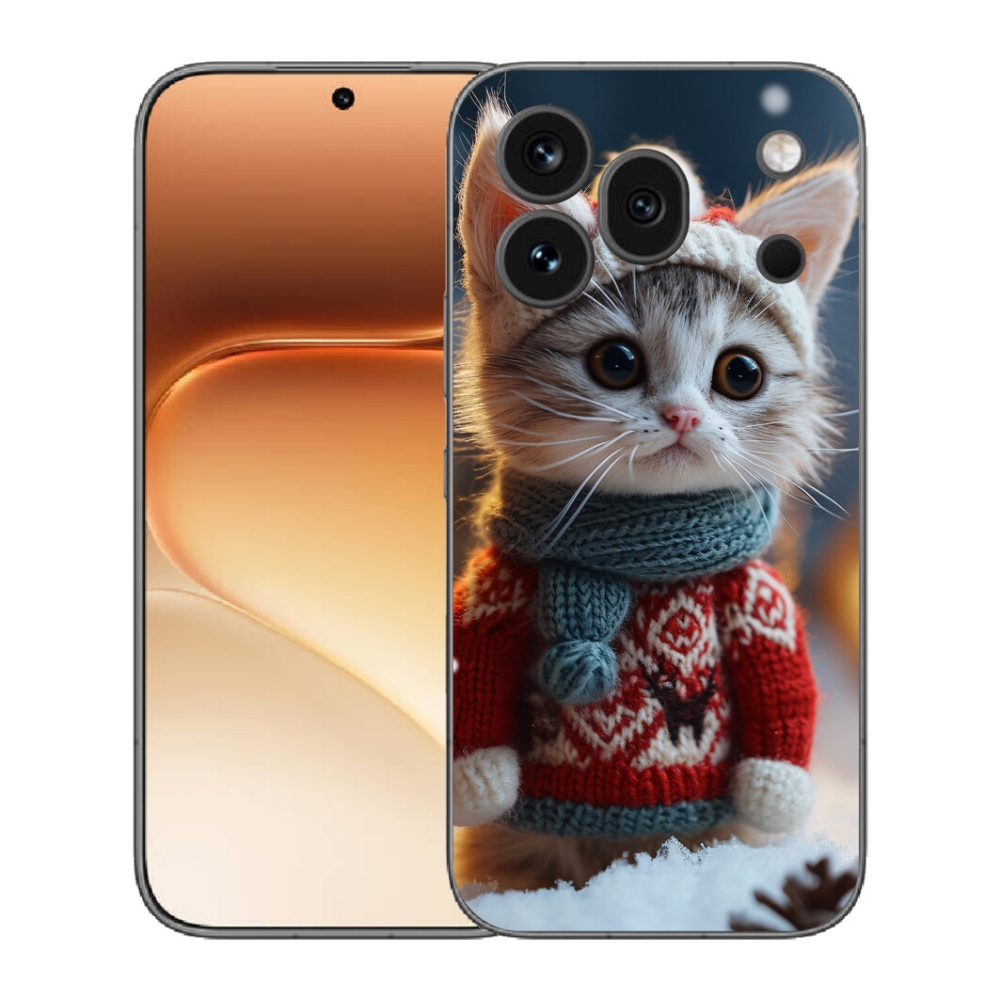 Gélový kryt mmCase na Honor 600 Pro - mačiatko vo svetri