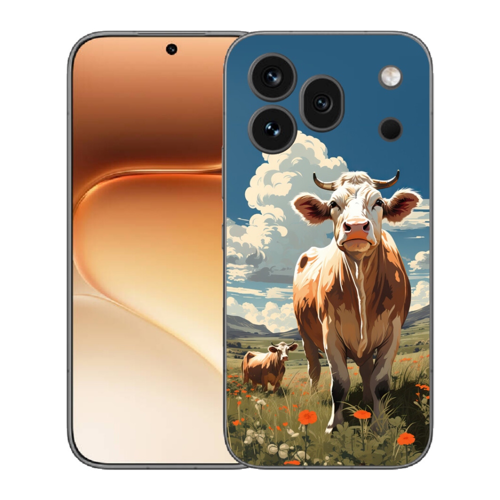 Gélový kryt mmCase na Honor 600 Pro - kravy na lúke