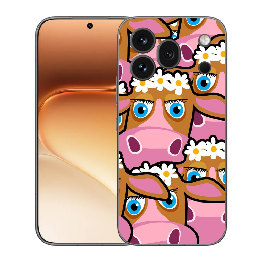 Gélový kryt mmCase na Honor 600 Pro - kreslené kravičky