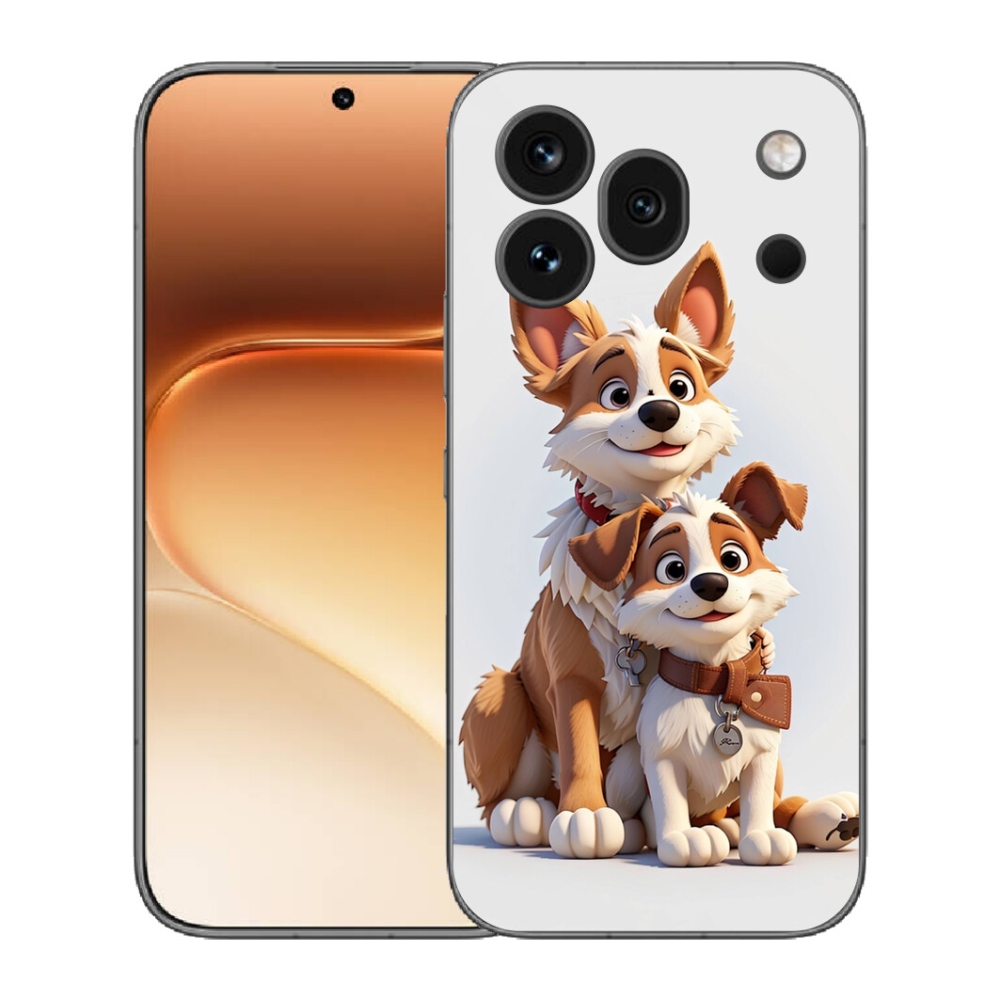 Gélový kryt mmCase na Honor 600 Pro - kreslenie psy