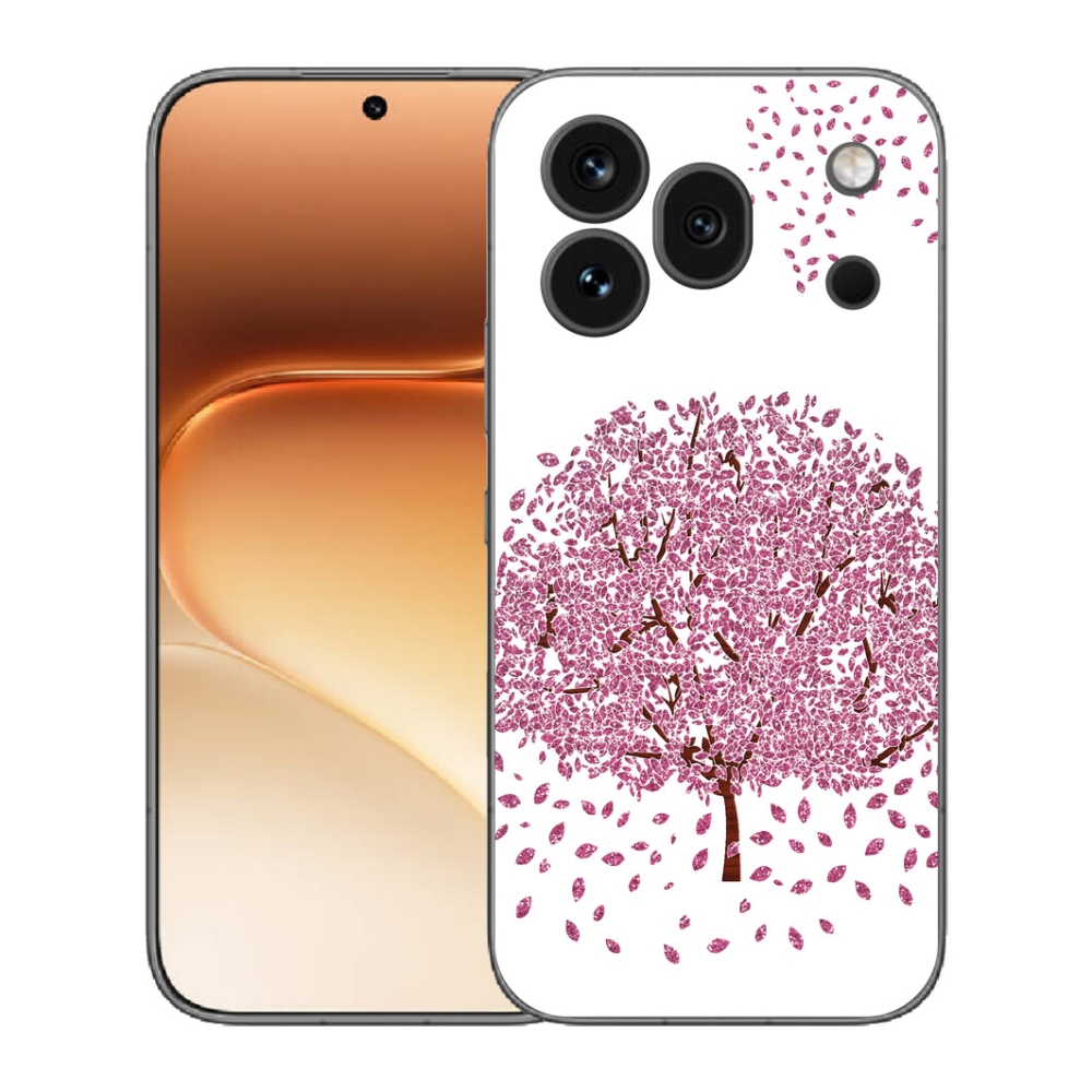 Gélový kryt mmCase na Honor 600 Pro - kreslený strom s listami