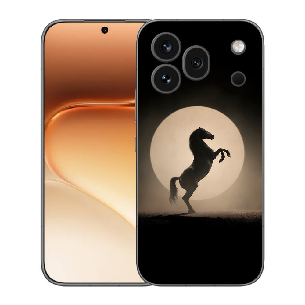 Gélový kryt mmCase na Honor 600 Pro - kôň v siluete