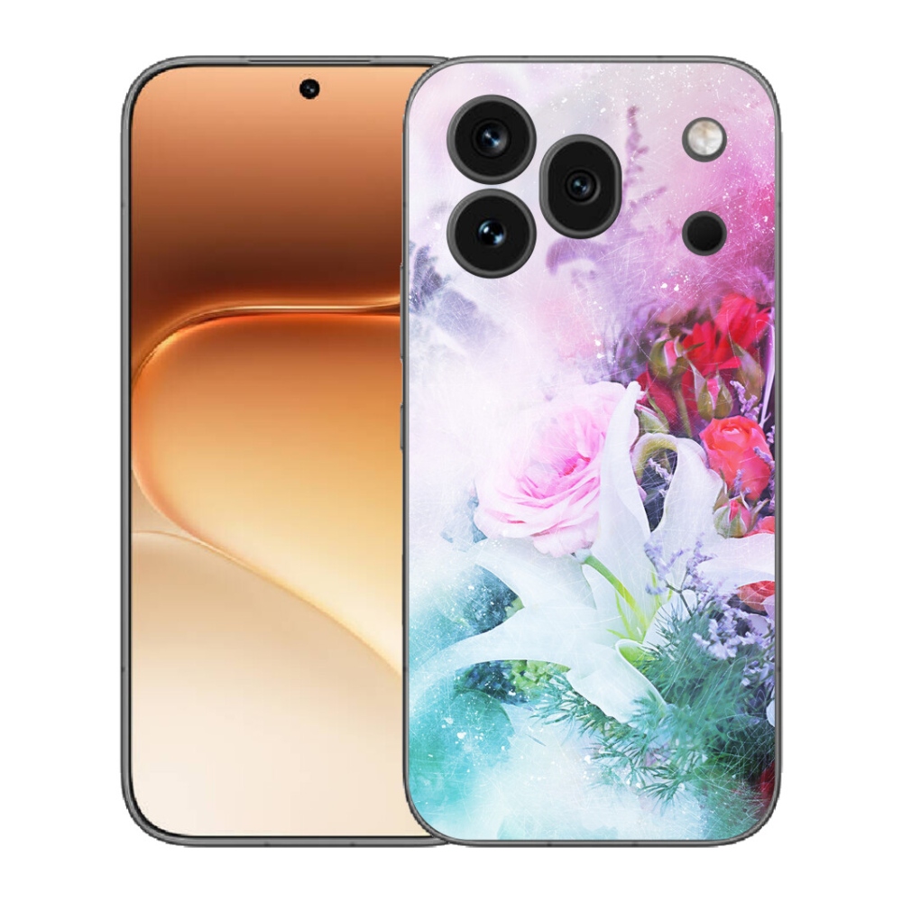 Gélový kryt mmCase na Honor 600 Pro - kvety 4