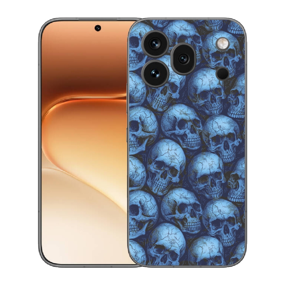 Gélový kryt mmCase na Honor 600 Pro - lebky