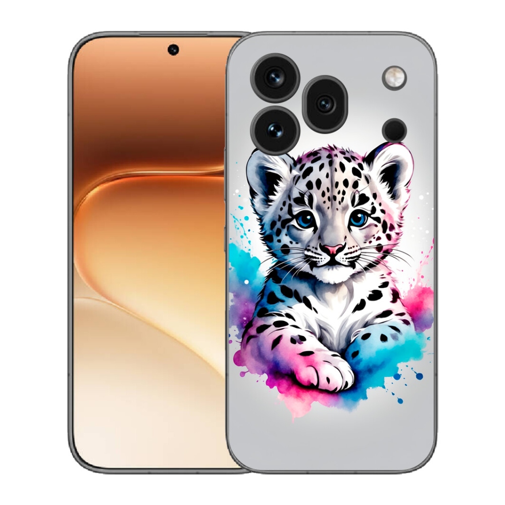 Gélový kryt mmCase na Honor 600 Pro - leopardej mláďa
