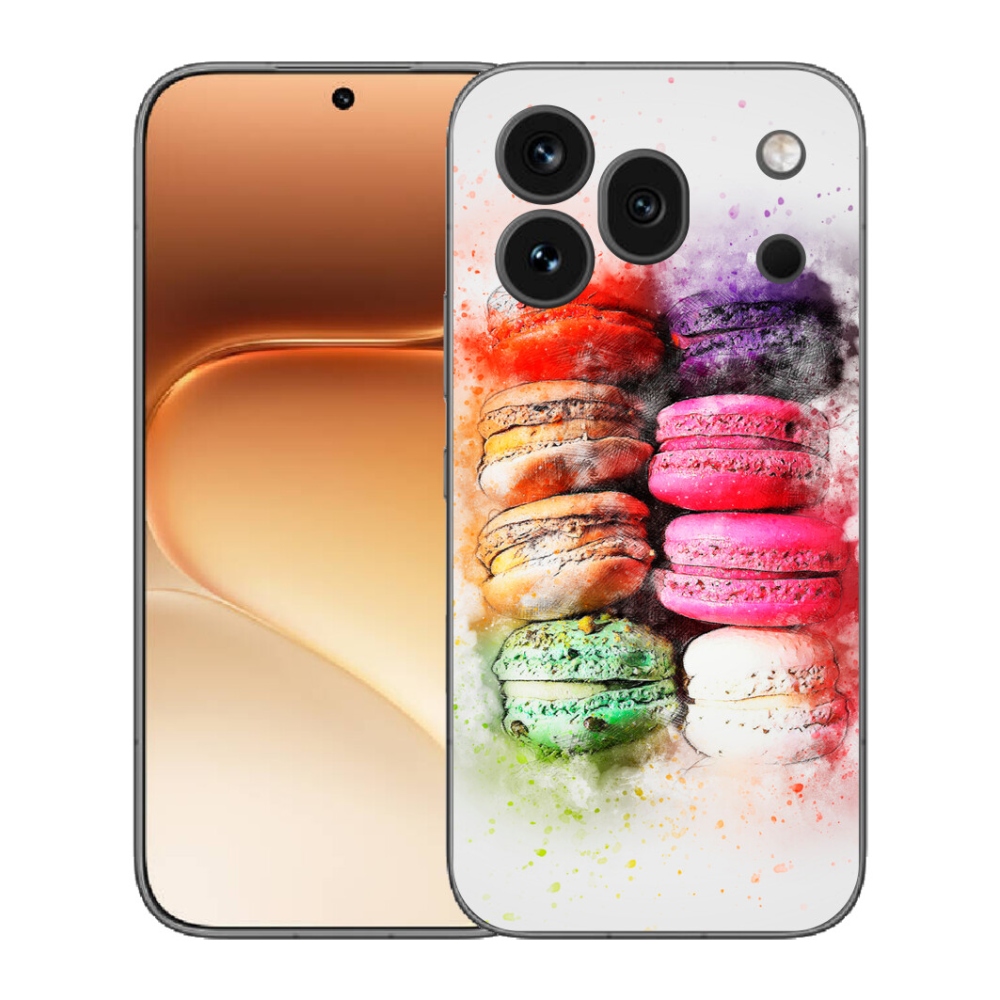Gélový kryt mmCase na Honor 600 Pro - makrónky