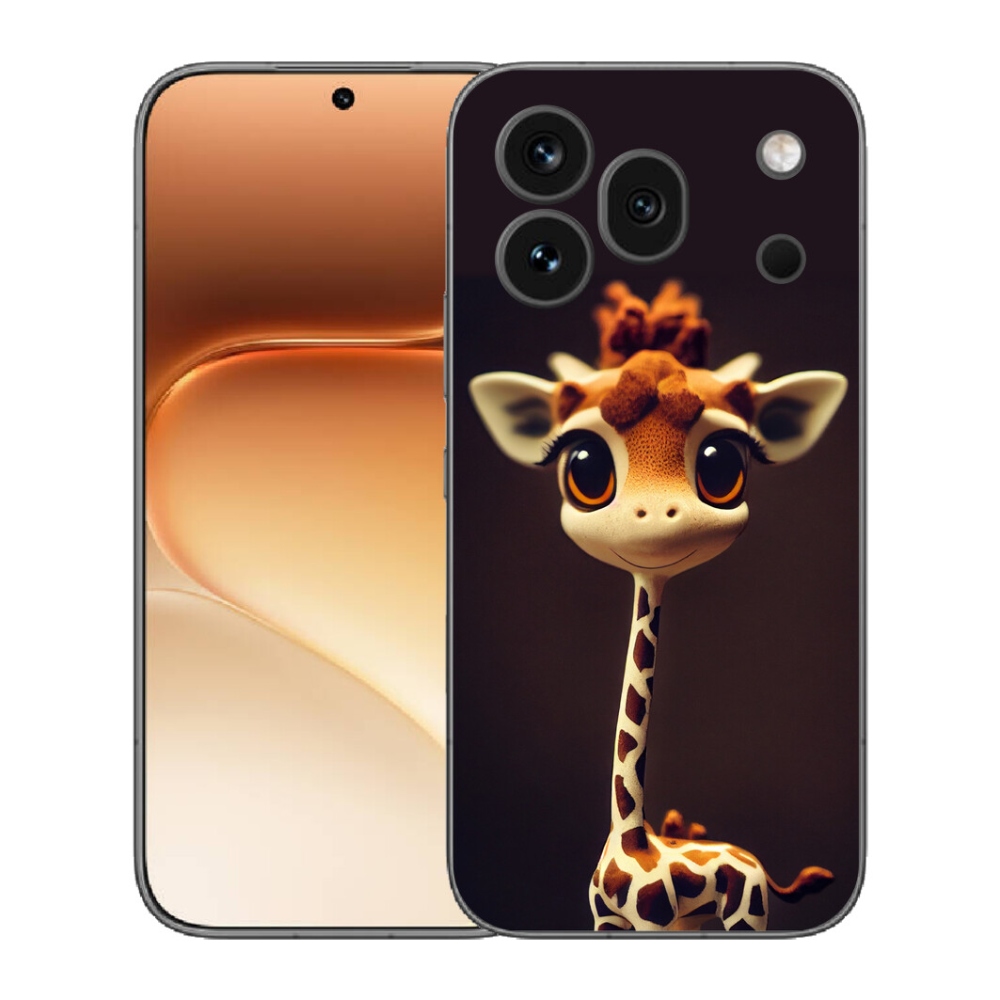 Gélový kryt mmCase na Honor 600 Pro - malá žirafa