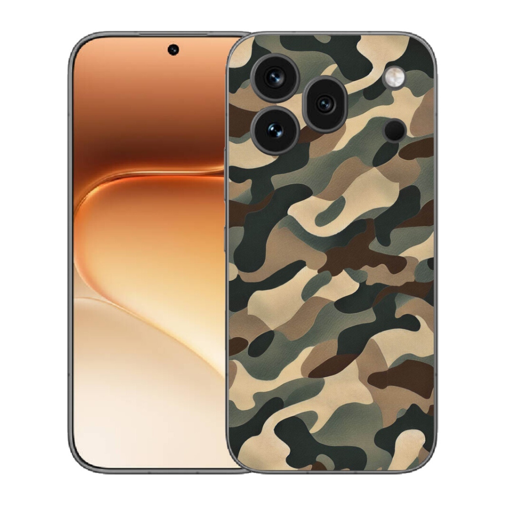 Gélový kryt mmCase na Honor 600 Pro - maskáčový vzor 11