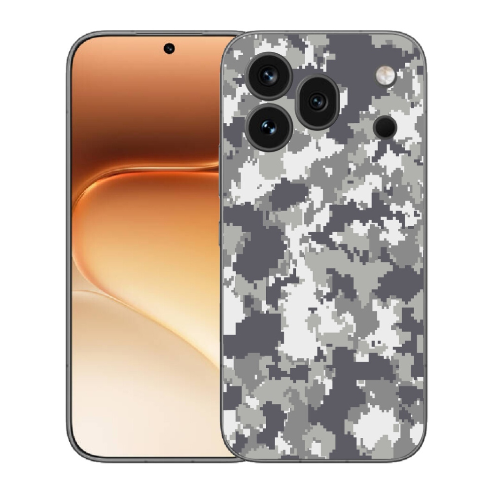 Gélový kryt mmCase na Honor 600 Pro - maskáčový vzor 2