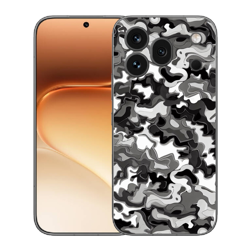 Gélový kryt mmCase na Honor 600 Pro - maskáčový vzor 3