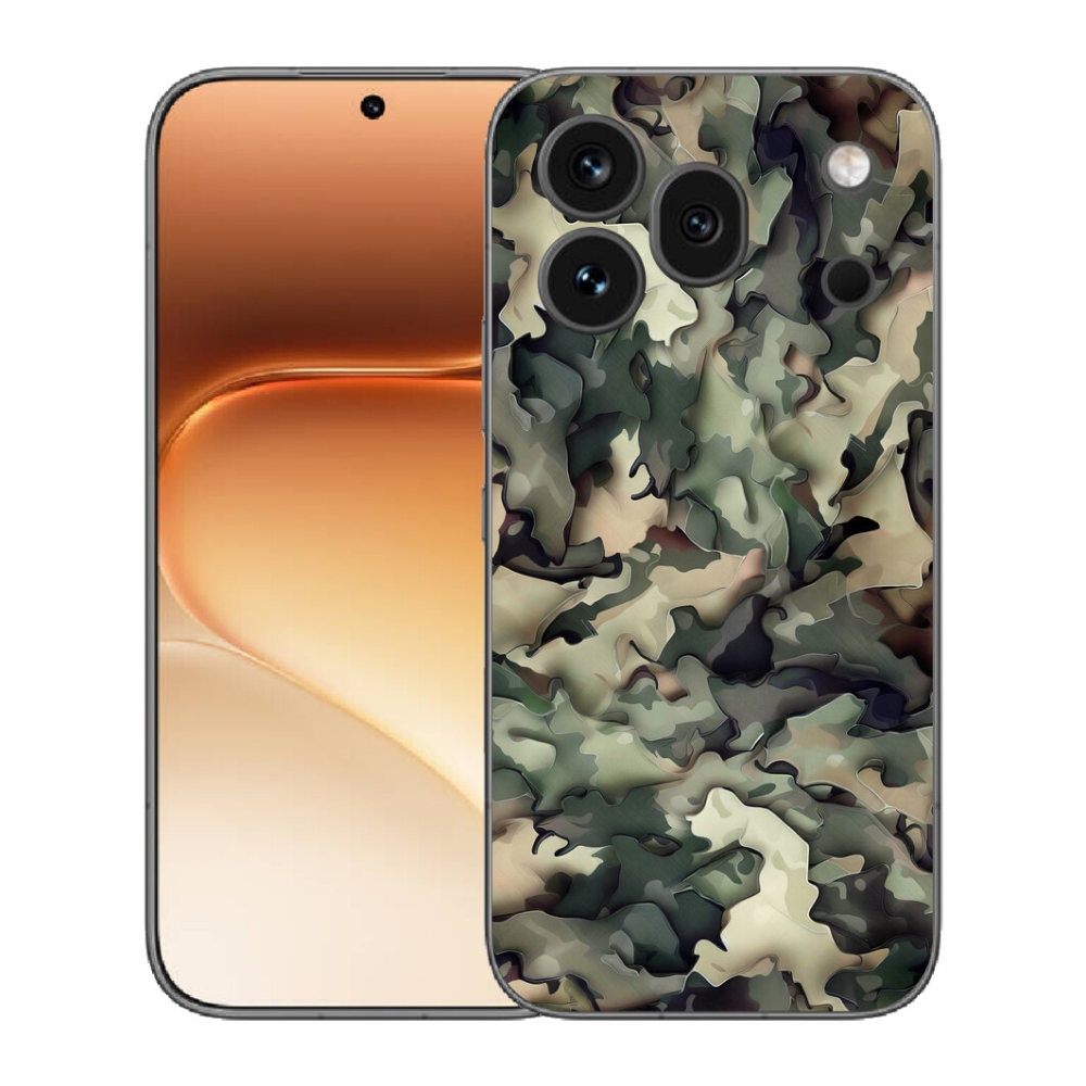 Gélový kryt mmCase na Honor 600 Pro - maskáčový vzor 9