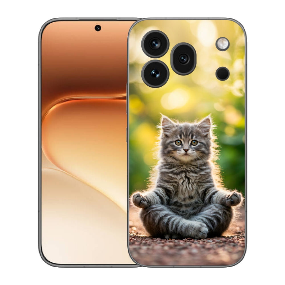 Gélový kryt mmCase na Honor 600 Pro - meditujúce mačiatko